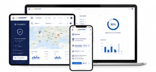 Le tableau de bord B2B EuroConstat sur ordinateur portable, tablette et smartphone